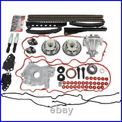 Timing Chain Kit Oil Water Pump Cover Gasket For 04-08 Ford F150 Lincoln 5.4L 3V