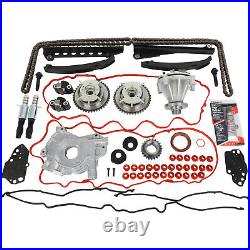 Timing Chain Kit Oil Water Pump Cover Gasket For 04-08 Ford F150 Lincoln 5.4L 3V