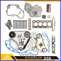 Timing Chain Kit Oil & Water Pump Head Gasket Bolts Set For GM Ecotec 90537632