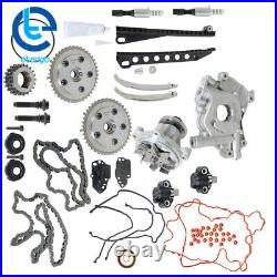 Timing Chain Kit Oil+Water Pump Phasers VVT Valves For 5.4L Ford Lincoln Triton