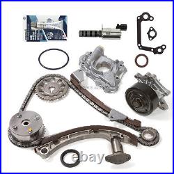 Timing Chain Kit Oil Water Pump VVT Gear Solenoid Fit Toyota Chevrolet 1ZZFE
