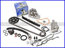 Timing Chain Kit Water Oil Pump Fit 89-97 2.4L Nissan 240SX D21 Pickup KA24E
