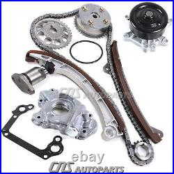 Timing Chain Kit Water Oil Pump VVT-i Gear Fits 00-08 1.8L Toyota Chevy 1ZZFE