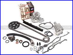 Timing Chain Kit Water Pump Oil Pump Fit 89-97 Nissan 240SX D21 Pickup KA24E