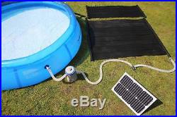 Total Solar Swimming Pool Hot Water Heater Mat PV Panel Pump Kit Free Sun Energy
