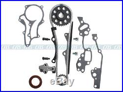 Toyota 2.4L Timing Cover Chain Kit with HD STEEL RAIL Oil & Water PUMP 22RE PICKUP