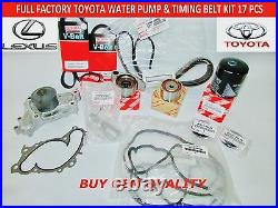 Toyota Lexus Es300 Es330 Camry V6 Full Factory Oem Timing Belt Kit 3.0 & 3.3 Lt