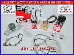Toyota Lexus Full Oem 17 Pcs Timing & Water Pump Kit 3.0 V6 1mzfe Not Chinese