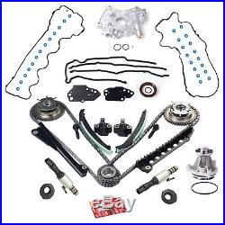Triton Timing Chain Kit Oil+Water Pump Phasers VVT Valves For 5.4L Ford Lincoln