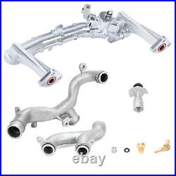 Upgraded Coolant Water Pump Pipe System Kit For Jaguar XF XJ Land Rover LR4 3.0L