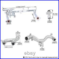 Upgraded Coolant Water Pump Pipe System Kit For Jaguar XF XJ Land Rover LR4 3.0L