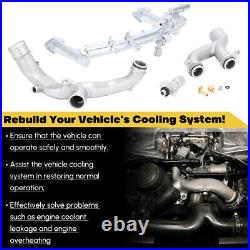 Upgraded Coolant Water Pump Pipe System Kit For Jaguar XF XJ Land Rover LR4 3.0L