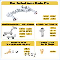 Upgraded Coolant Water Pump Pipe System Kit For Jaguar XF XJ Land Rover LR4 3.0L