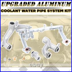 Upgraded Coolant Water Pump Pipe System Kit For Jaguar XF XJ Land Rover LR4 3.0L