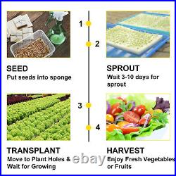 VEVOR Hydroponic Grow Kit Water Culture 12 Pipes 3 Layers 108 Plant Sites Garden