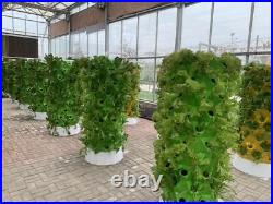 Vertical Hydroponic System Tower Garden 6 LED Grow Lights 5 lbs Fertilizer Kit