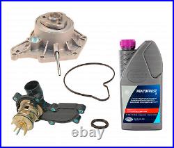 Water Pump +Thermostat + Coolant Kit for Audi 3.0L V6 A6 A7 A8 Quattro Q5 S4 S5